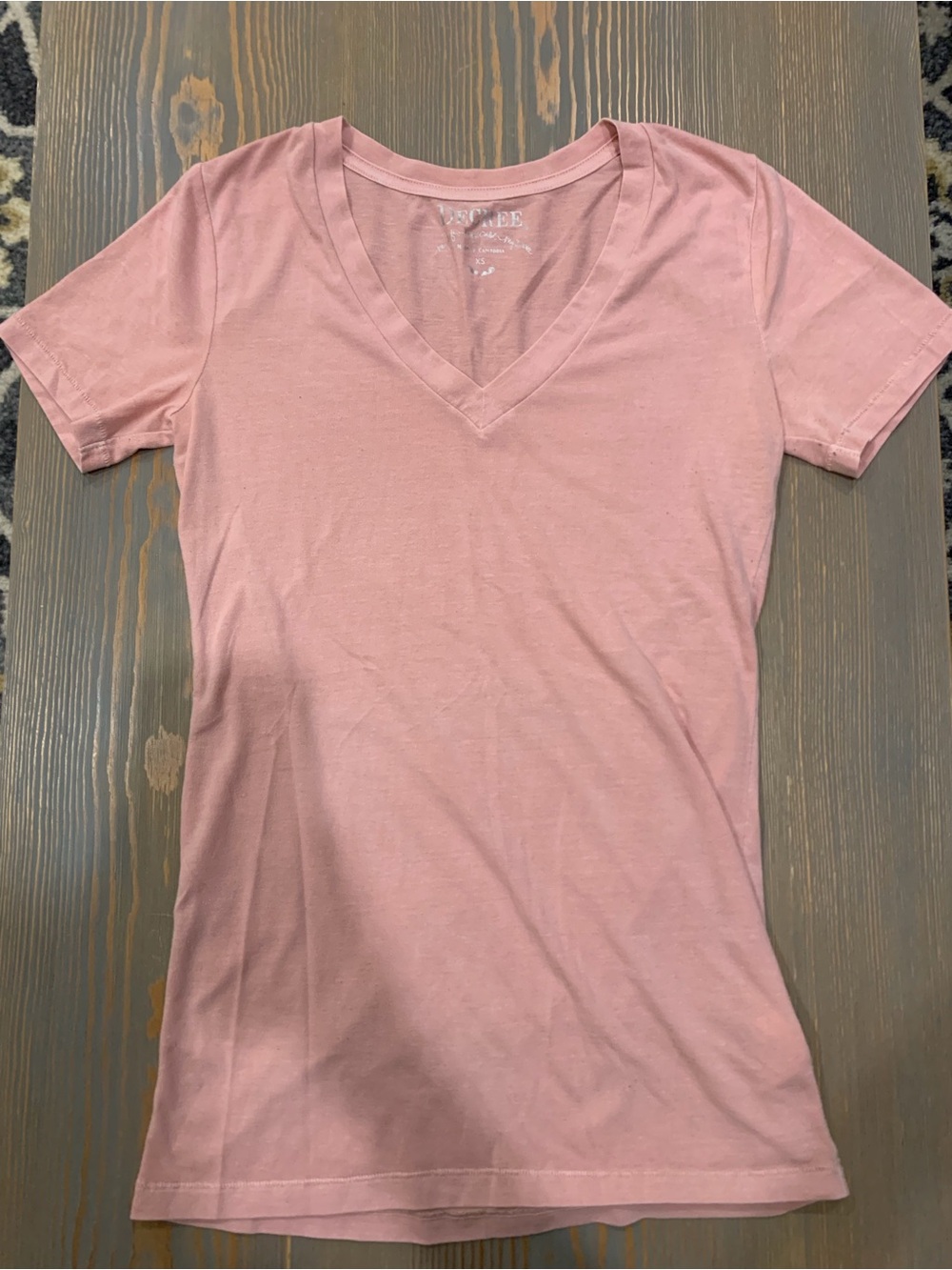 Women’s Decree Soft V-Neck Tee in Dusty Rose